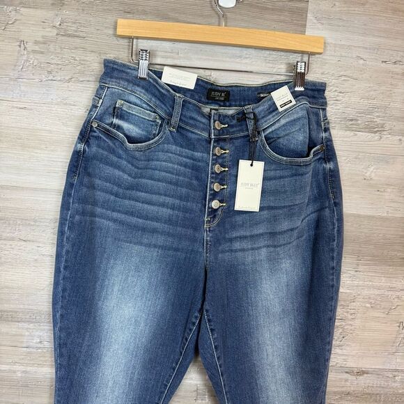 Judy Blue High Rise Button Fly Skinny Jeans - Picture 4 of 8